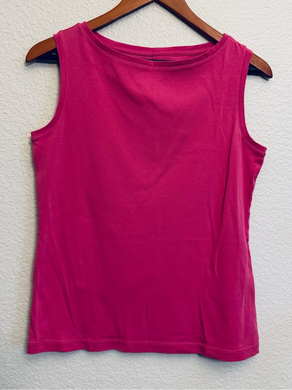 Talbots Pink Pima Cotton Sleeveless Tank Top S